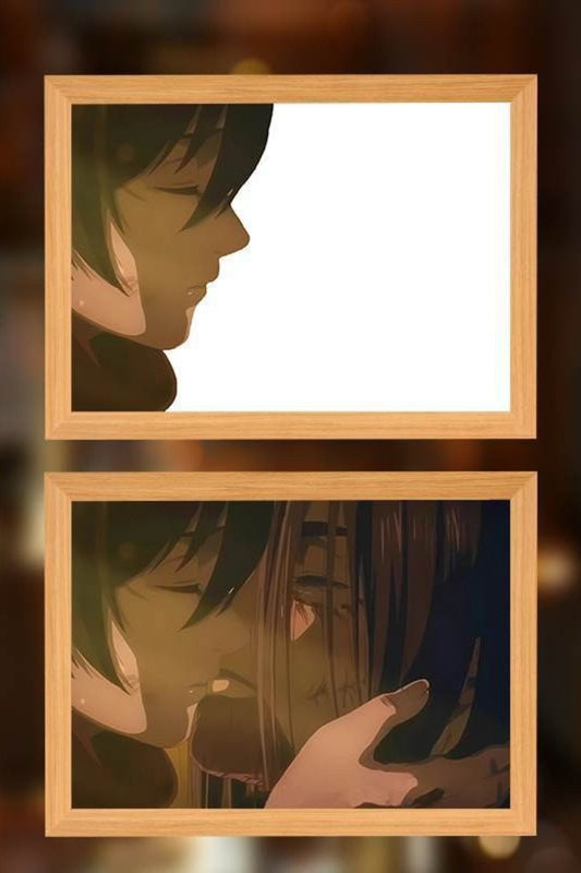 AOT Anime LED Light Painting Photo Frame Wall Art