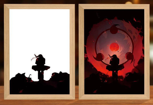 Naruto Anime LED Light Painting Frame Glowing Wall Art for Fans & Collectors